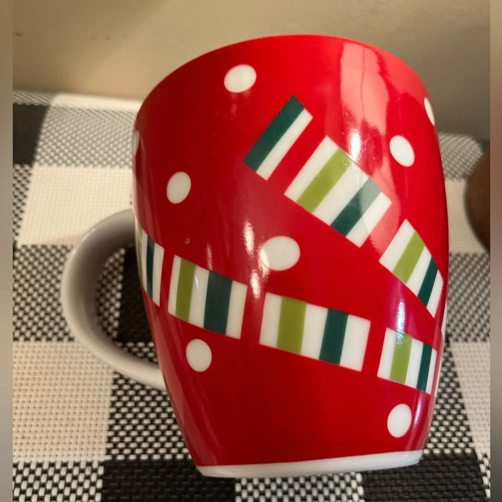 CRATE & BARREL REINDEER MUG CHRISTMAS COCOA COFFEE CUP WINTER MUG